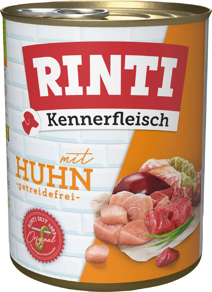 RINTI Hunde-Nassfutter Kennerfleisch mit Huhn